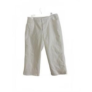 Chico's Platinum Women's Cropped Pants - Size 2.5 - White Cotton Blend